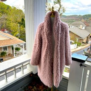 Faux fur coat